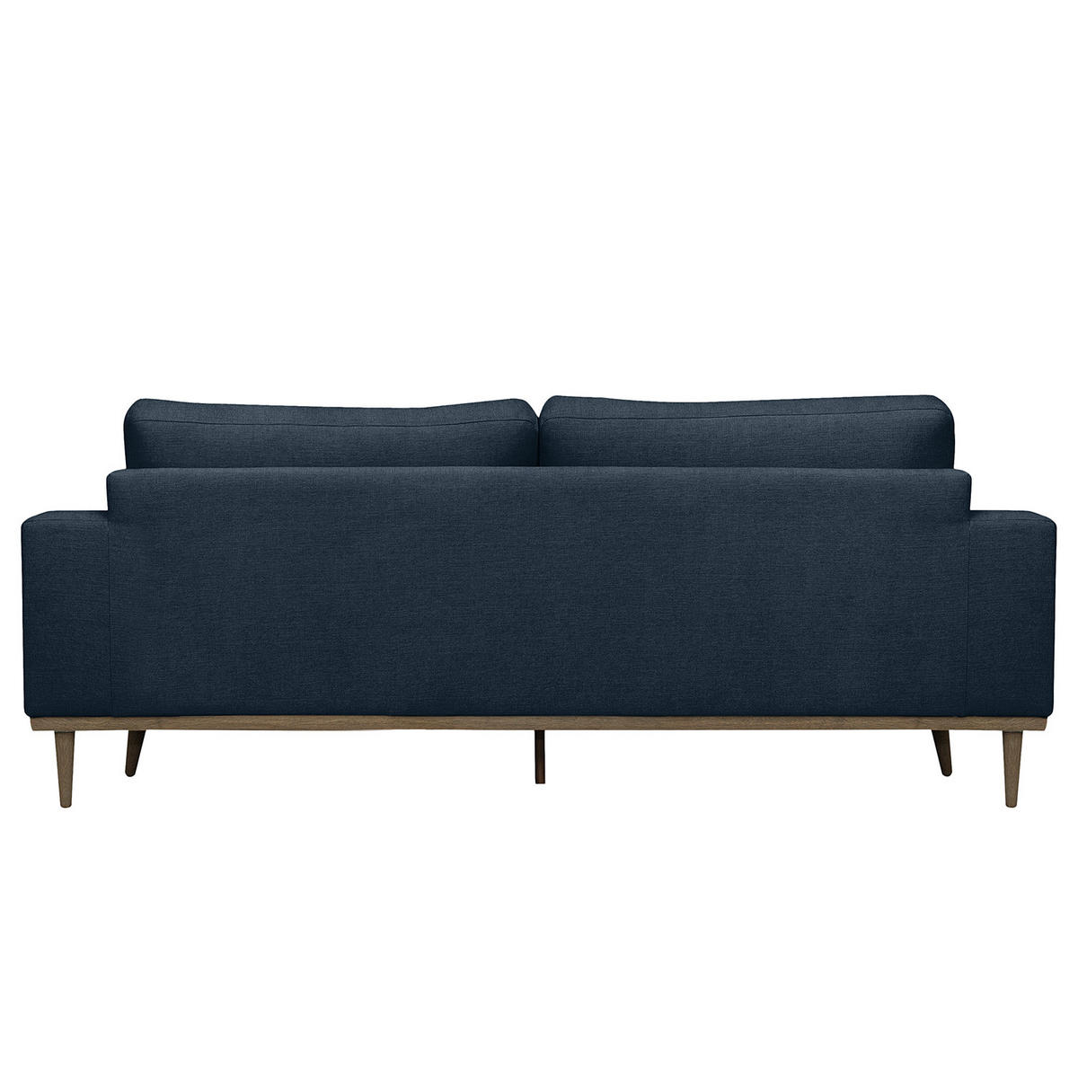 2-SITZER SOFA - Eichefarben/Dunkelblau, Eichenholz/Textil (197/81/88cm) - home24