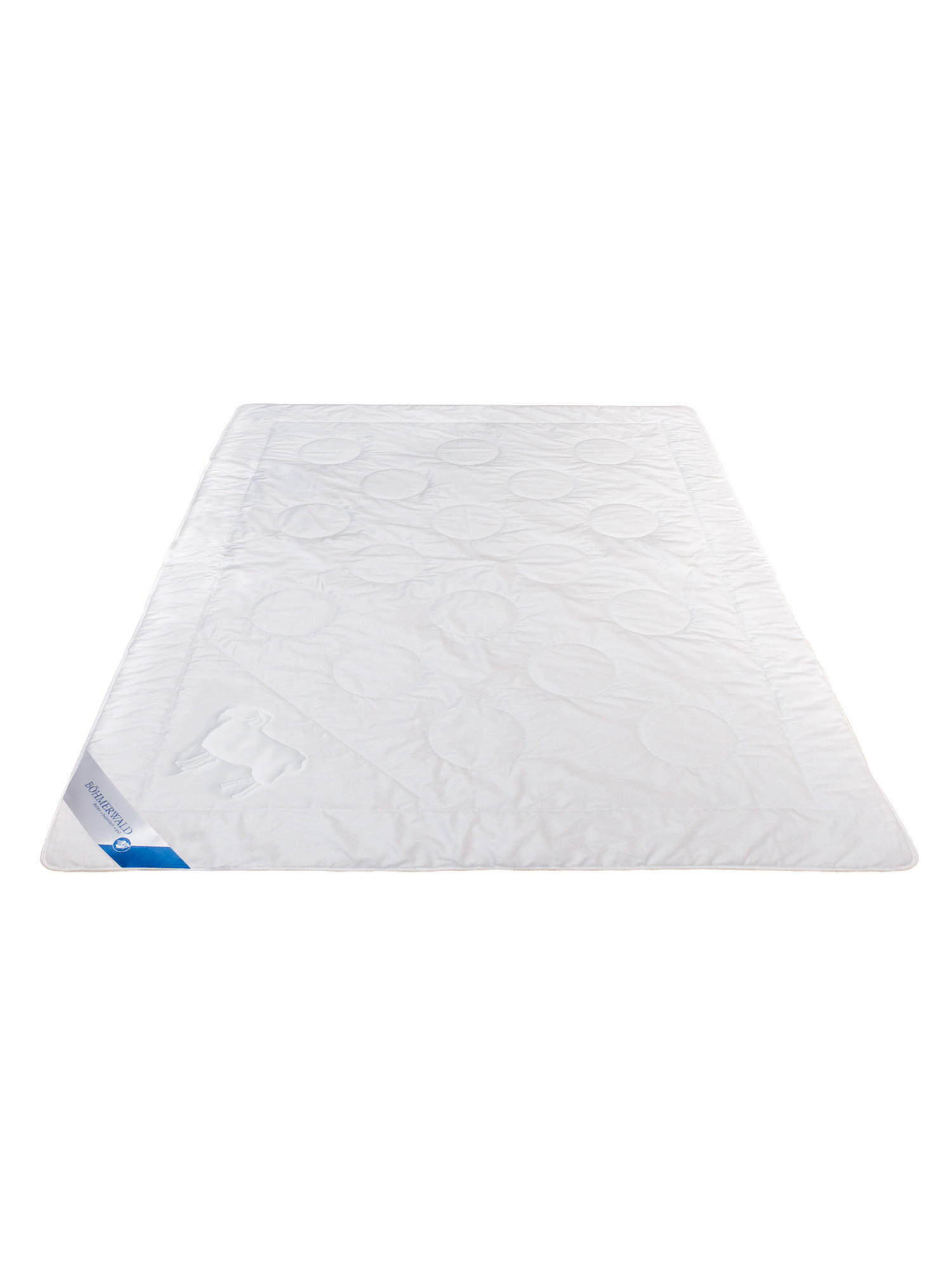 SOMMERBETTDECKE - 100% MERINOWOLLE - Weiß, Naturmaterialien/Textil (155/220cm) - Böhmerwald