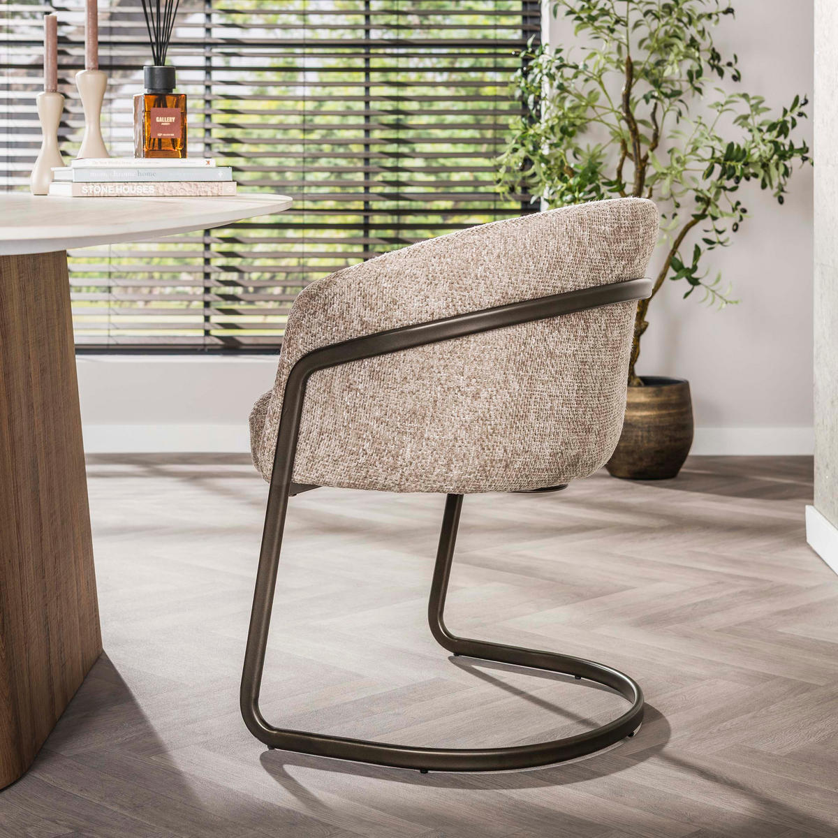 ESSZIMMERST√ÚHLE Beige 58/59/79 cm - Beige, Textil (59/79/58cm) - Hoyz Collection