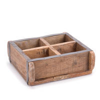HOLZKISTE Brick Massivholz, Ziegelform - Naturfarben, Holz (9cm) - DESIGN DELIGHTS