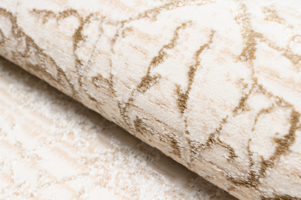 TEPPICH HERA Creme Blau 160/230 cm - Blau/Creme, Textil (160/230cm) - Tapiso