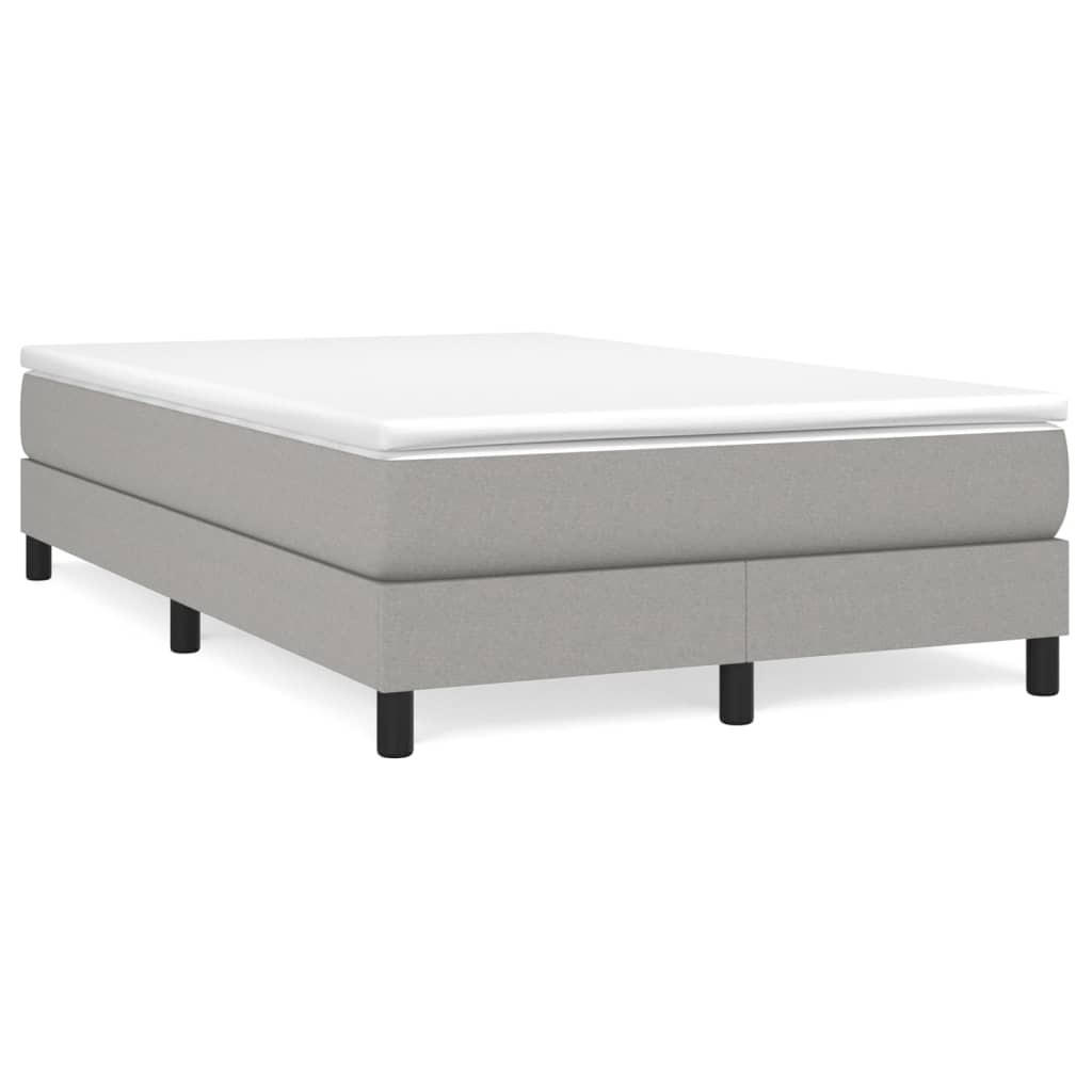 POLSTERBETT Quinlan 120/203 cm - Hellgrau, Holzwerkstoff (120/200cm) - Nettlife