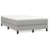 POLSTERBETT Quinlan 120/203 cm - Hellgrau, Holzwerkstoff (120/200cm) - Nettlife