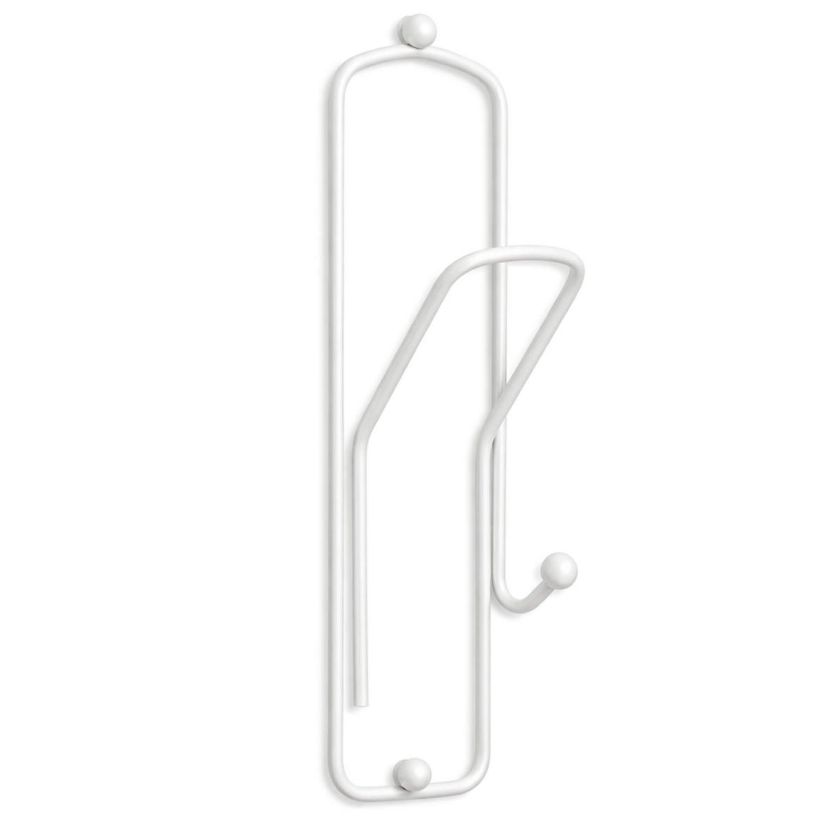 WANDHAKEN Weiß Büroklammer 32 cm - Weiß, Metall (9/32/8cm)