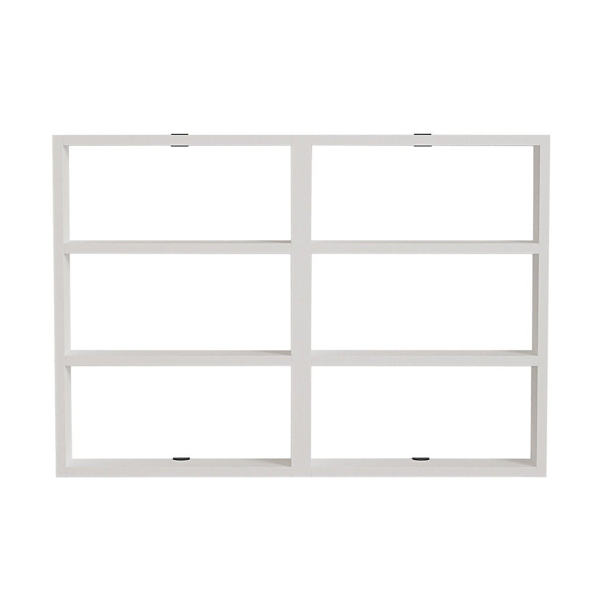 WANDREGAL mit 6 Ablagen - joy 84,6/9/60 cm - Weiß, Holzwerkstoff (9/60/84.6cm) - Calicosy