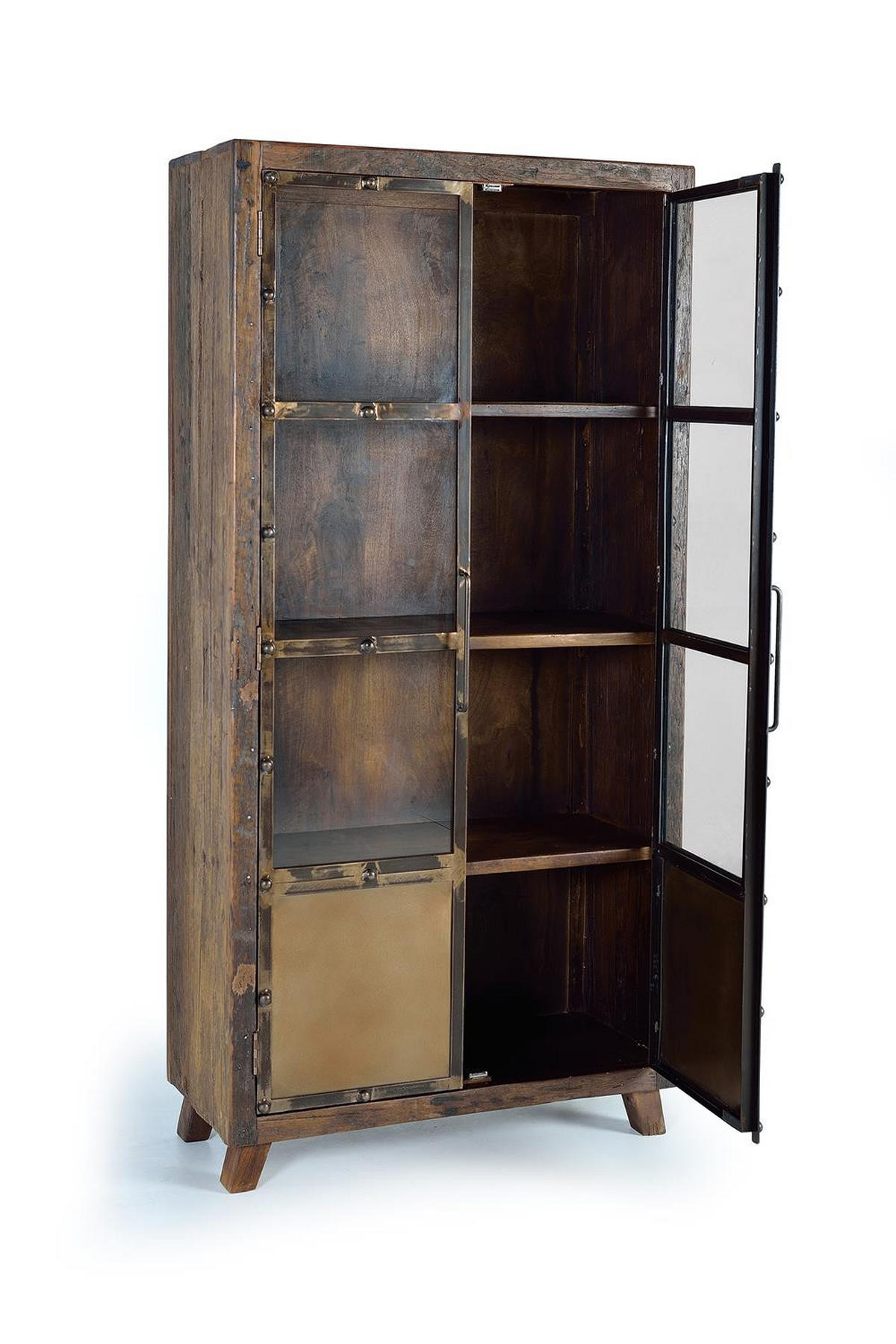 VITRINE aus Holz - Braun, Holz (40/190/90cm) - Giner y Colomer