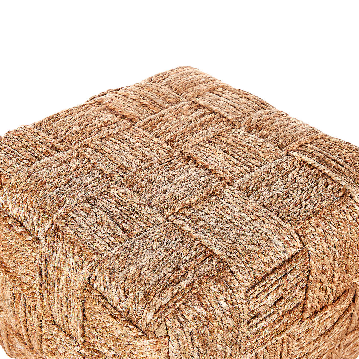 POUF Beige Hosri - Beige, Naturmaterialien (50/35/50cm) - Beliani