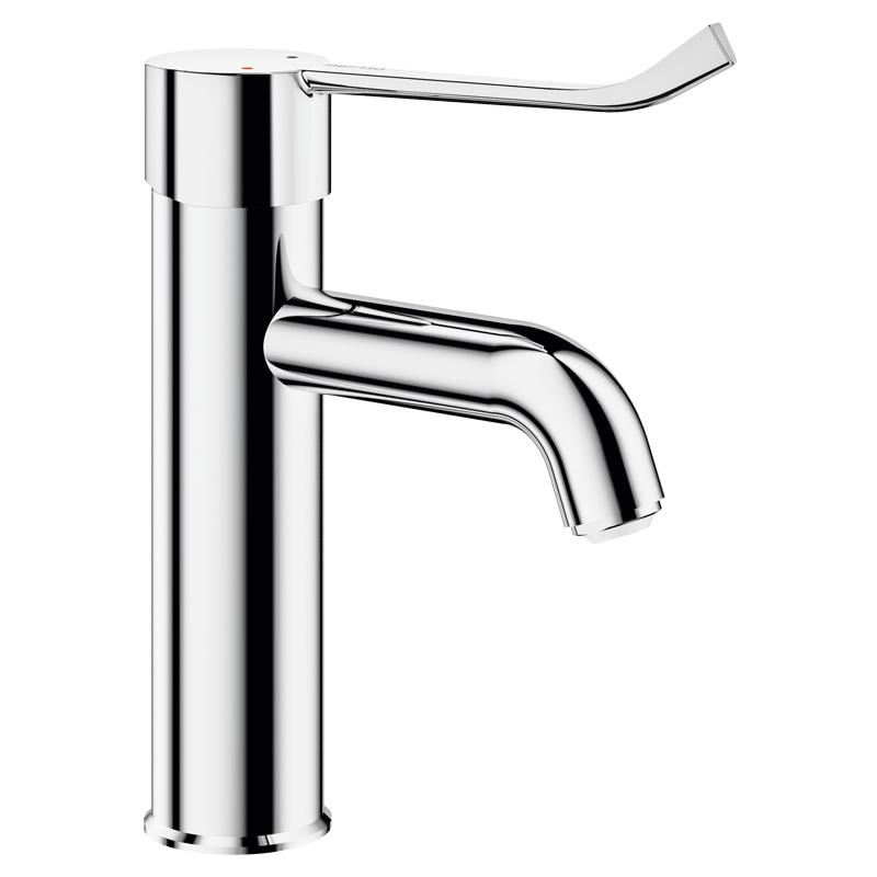 EINHEBEL-WASCHTISCHMISCHER H95 L120 Hygienehebel ohne Ablaufgarnitur - Chromfarben, Metall (22/9.5/30cm) - Delabie