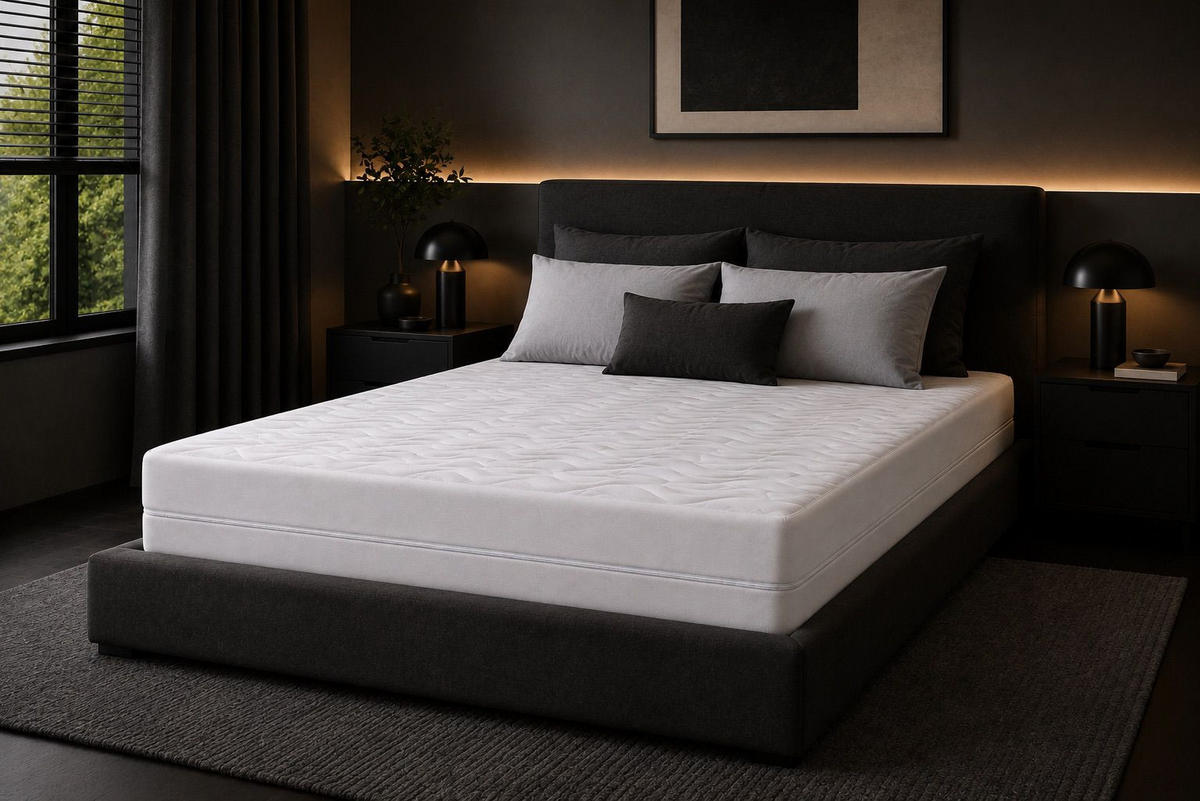 TASCHENFEDERKERNMATRATZE MW24 180x200 cm 24 cm Hoch H4/H5 - Weiß, Textil (180/200cm) - Matratzen Perfekt