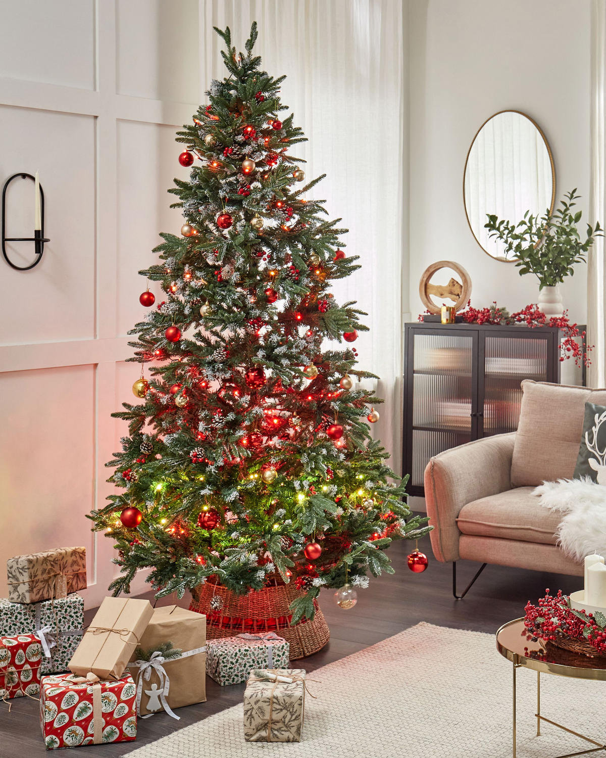 WEIHNACHTSBAUM 240 cm Grün Denali - Grün, Kunststoff (240cm) - Beliani