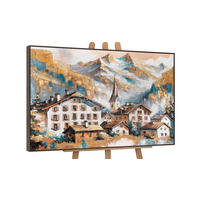GEMÄLDE Sonnige Höhen Schattenfugenrahmen Grau 140x100 cm - Grau, Holz (140/100cm) - YS-art gallery