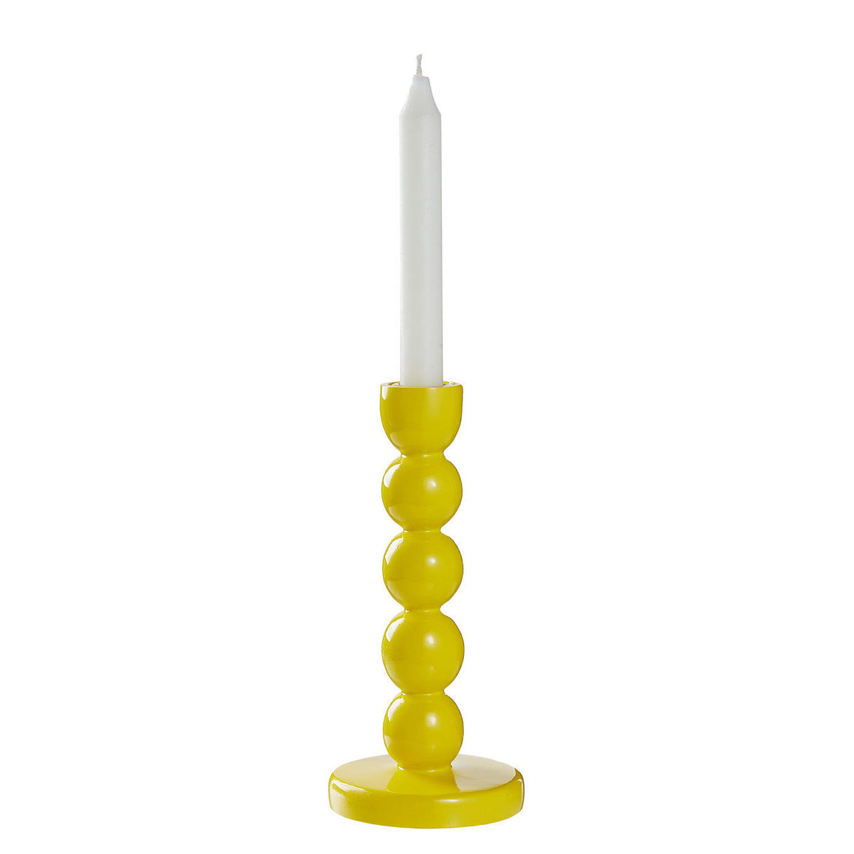 KERZENHALTER Little Italy - Polyresin - Gelb - Gelb, Stein (10/20/10cm) - BUTLERS