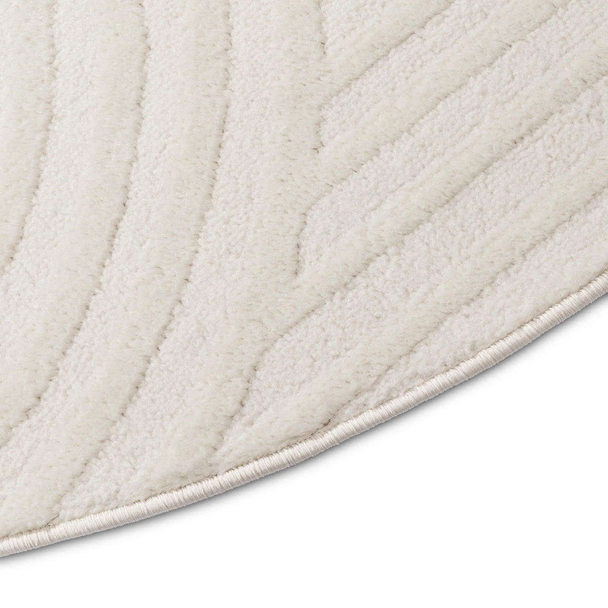 TEPPICH HYGGE Creme, rund 200/200 cm - Creme, Textil (200/200cm) - Tapiso