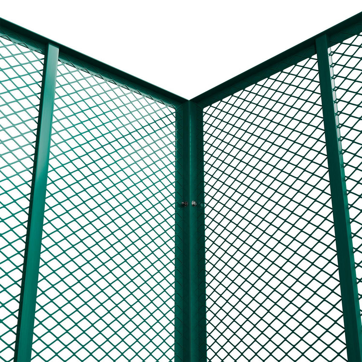 KOMPOSTER Metall dunkelgrün 450L - Grün, Metall (80/70/80cm) - Juskys