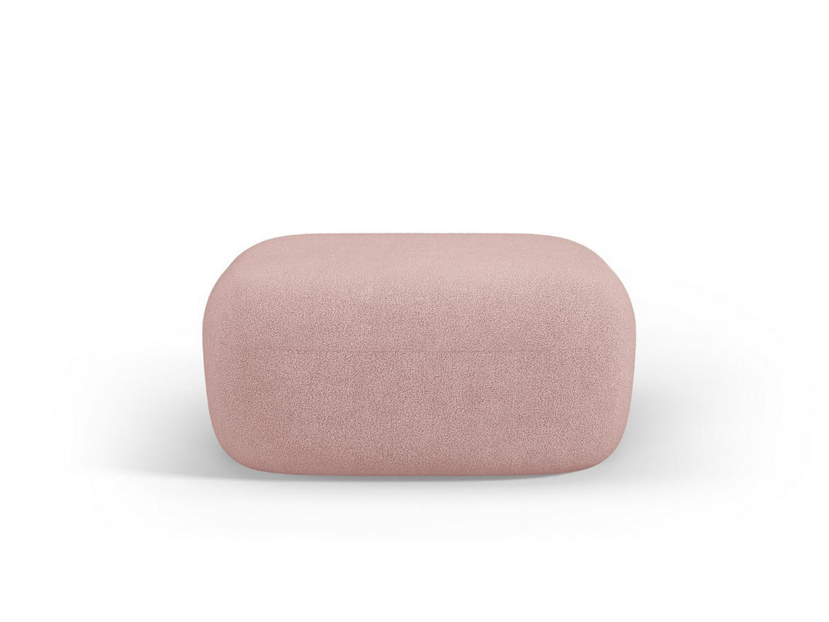 POUF Jenny aus Boucle puderrosa - Altrosa, Textil (88/40/90cm) - Micadoni