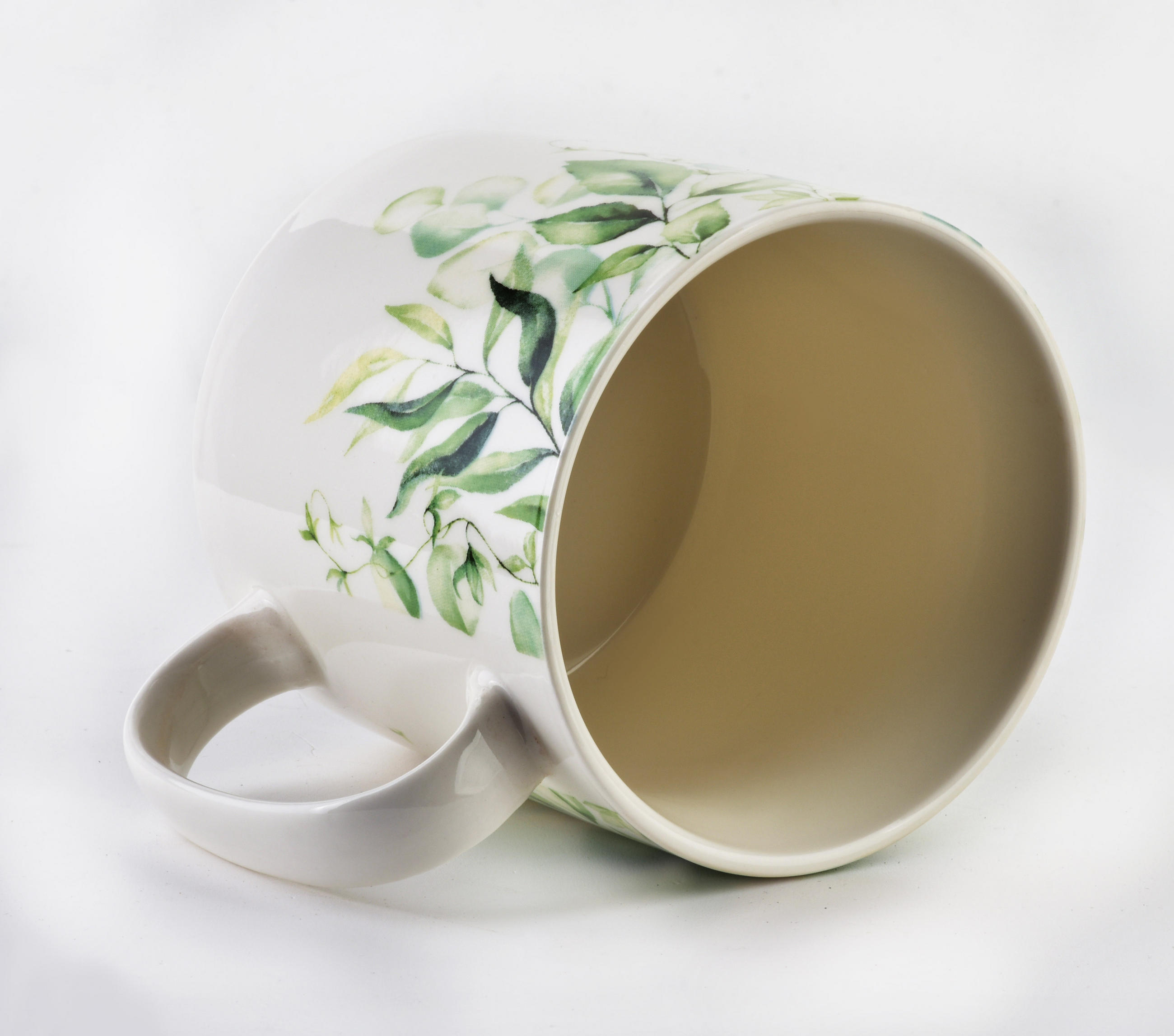 BECHER Eddy Grün 13.5/10/10.5 cm Keramik - Grün, Keramik (0.5L) - Mondex