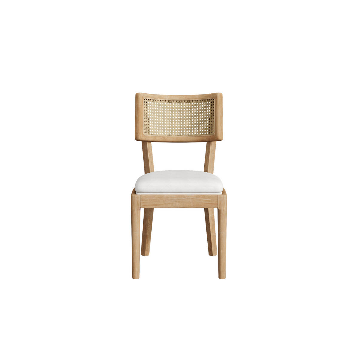 ESSZIMMERSTUHL 2er-Set mit Rattan-Rückenlehne Massivholz Wood - Braun, Holz (58/88/50cm) - Meubliv