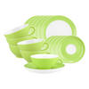 TEESERVICE Liberty Pure Colors Lime Green 18er Set - Grün, Keramik (1/1/1cm) - Seltmann Weiden