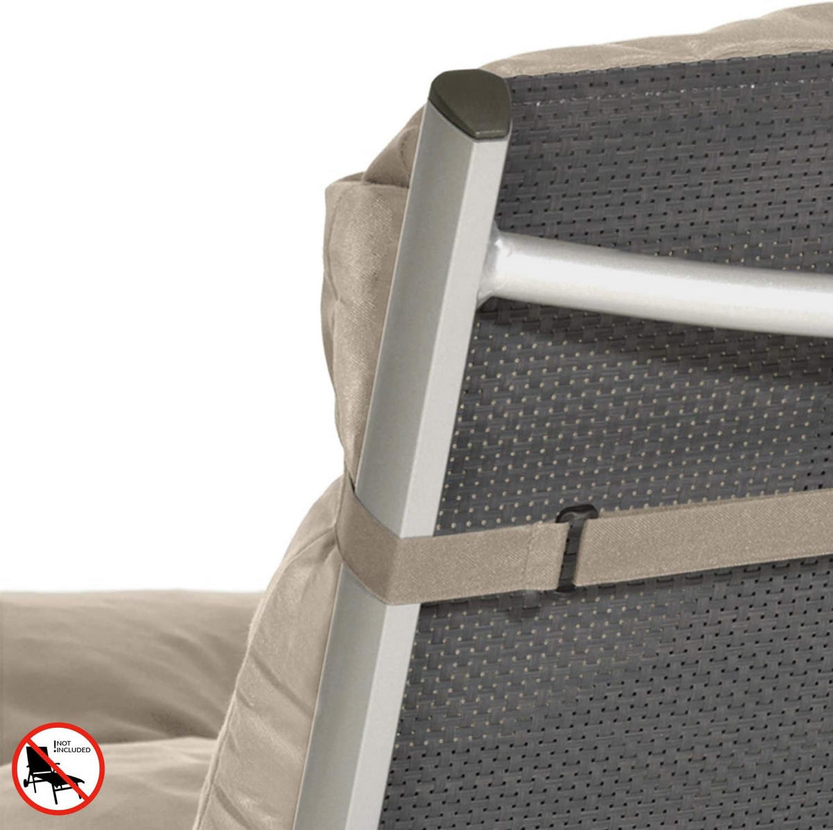 ROLLLIEGENAUFLAGE Flair RL 190x60x8cm Natur (2tlg) - Naturfarben, Textil (60/16/190cm) - Beautissu 
