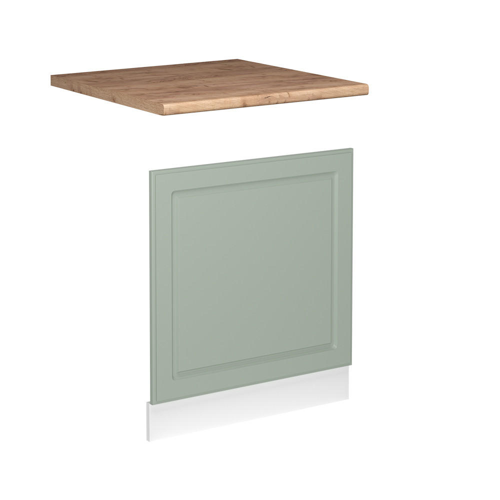 PREDNÝ PANEL R-Line, Mint vidiecky dom/biely, 60 cm Goldkraft tammi työtaso - biela/zelená, kompozitné drevo (60/67.4/60cm) - Vicco