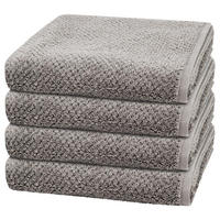 HANDTUCH Pure 4er-Set - Grau, Textil (50/100cm) - Cawö