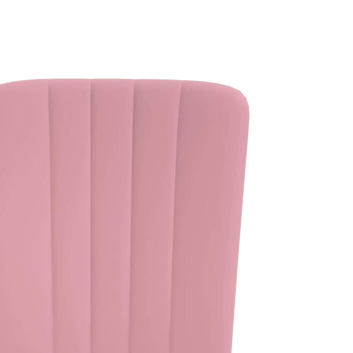 ESSZIMMERSTÜHLE 4 Stk. Rosa Samt 42*58*95.5cm - Pink, Metall (42/95.5/58cm) - ZMH