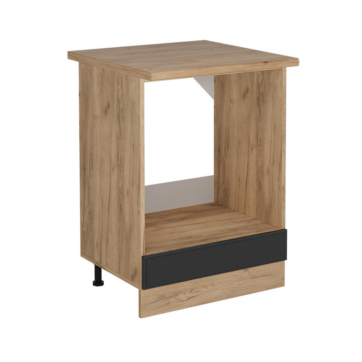 SKŘÍŇKA NA VESTAVĚNOU TROUBU R-Line Antracitový venkovský dům - medově dubová/antracitová, kompozitní dřevo (60/81.6/60cm) - Vicco