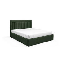 POLSTERBETT BEZA I - Dunkelgrün - Dunkelgrün, Textil (160/200cm) - AN-Moebel 4u