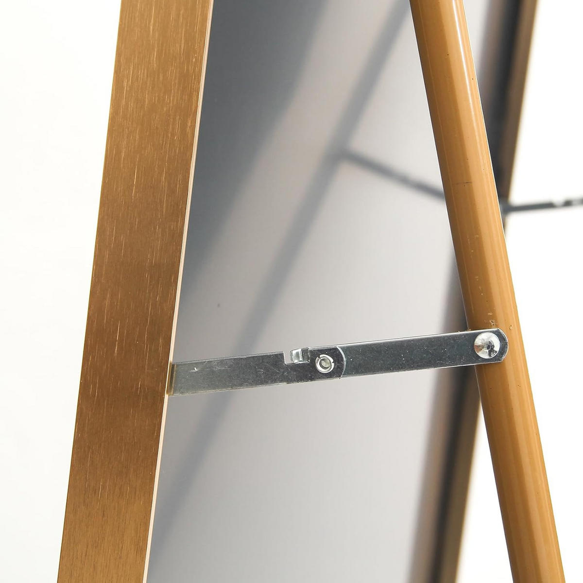 STANDSPIEGEL 180x80 cm- Rund, Standspiegel, Wandmontage - Goldfarben, Glas/Metall (80/180/180cm)