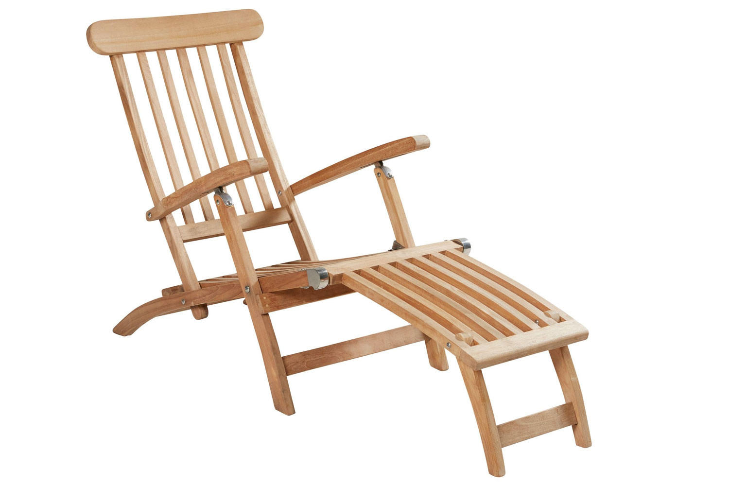 GARTENLIEGE Colorado 160x59x88, Teak, Natur - Naturfarben, Holz (59/88/160cm) - dasmöbelwerk