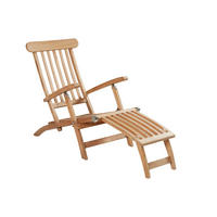 GARTENLIEGE Colorado 160x59x88, Teak, Natur - Naturfarben, Holz (59/88/160cm) - dasmöbelwerk