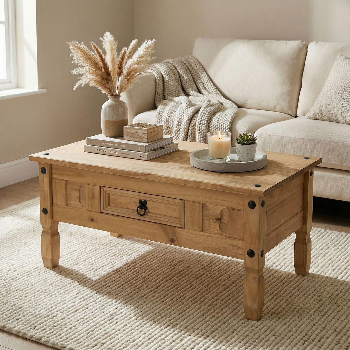 COUCHTISCH SALSA - Naturfarben, Holz (60/100/45cm) - CARO-Möbel