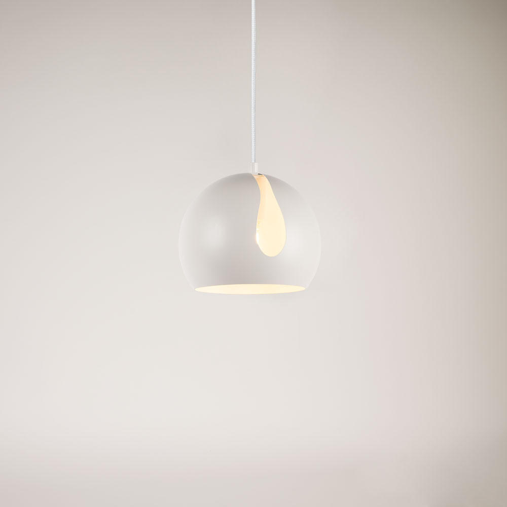 PENDELLEUCHTE Ball Weiß Ø 30cm - Weiß, Metall (30/30/30cm) - s.luce