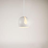 PENDELLEUCHTE Ball Weiß Ø 20cm - Weiß, Metall (20/20/20cm) - s.luce