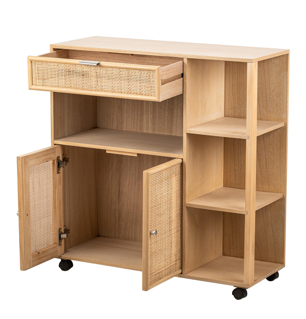 SERVIERWAGEN Holz Braun - Braun, Holz (78/79/28cm) - Nordlys