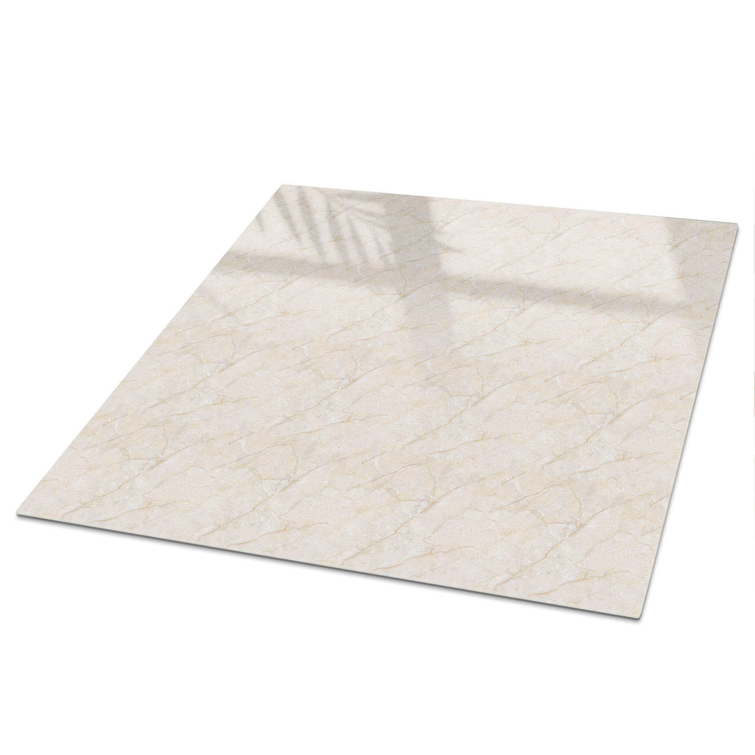 TISCHPLATTE 50x50 cm – Cremige Textur - Blau, Glas (50/50/0.4cm) - Wallfluent