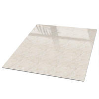 TISCHPLATTE 50x50 cm – Cremige Textur - Blau, Glas (50/50/0.4cm) - Wallfluent