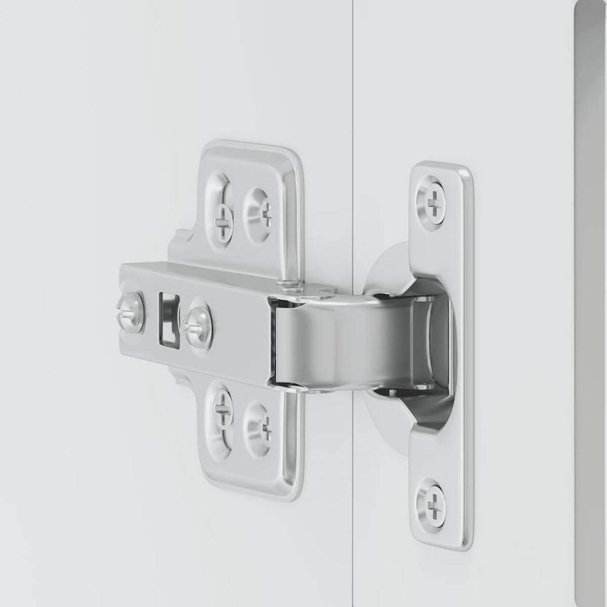 KÜCHENOBERSCHRANK Porto mit 2 Glas Türen 60/31/60 cm aus Holzwerkstoff Weiß - Weiß, Holz (60/60/31cm) - vidaXL