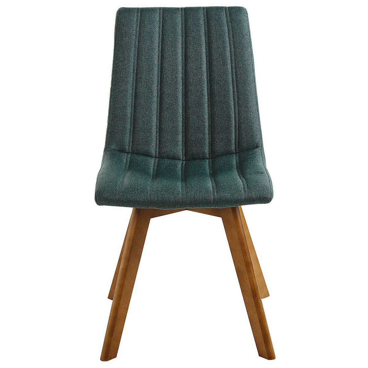 ESSZIMMERSTUHL 2er-Set Polsterbezug Grün Calgary - Grün, Holz/Textil (45/84/53cm) - Beliani