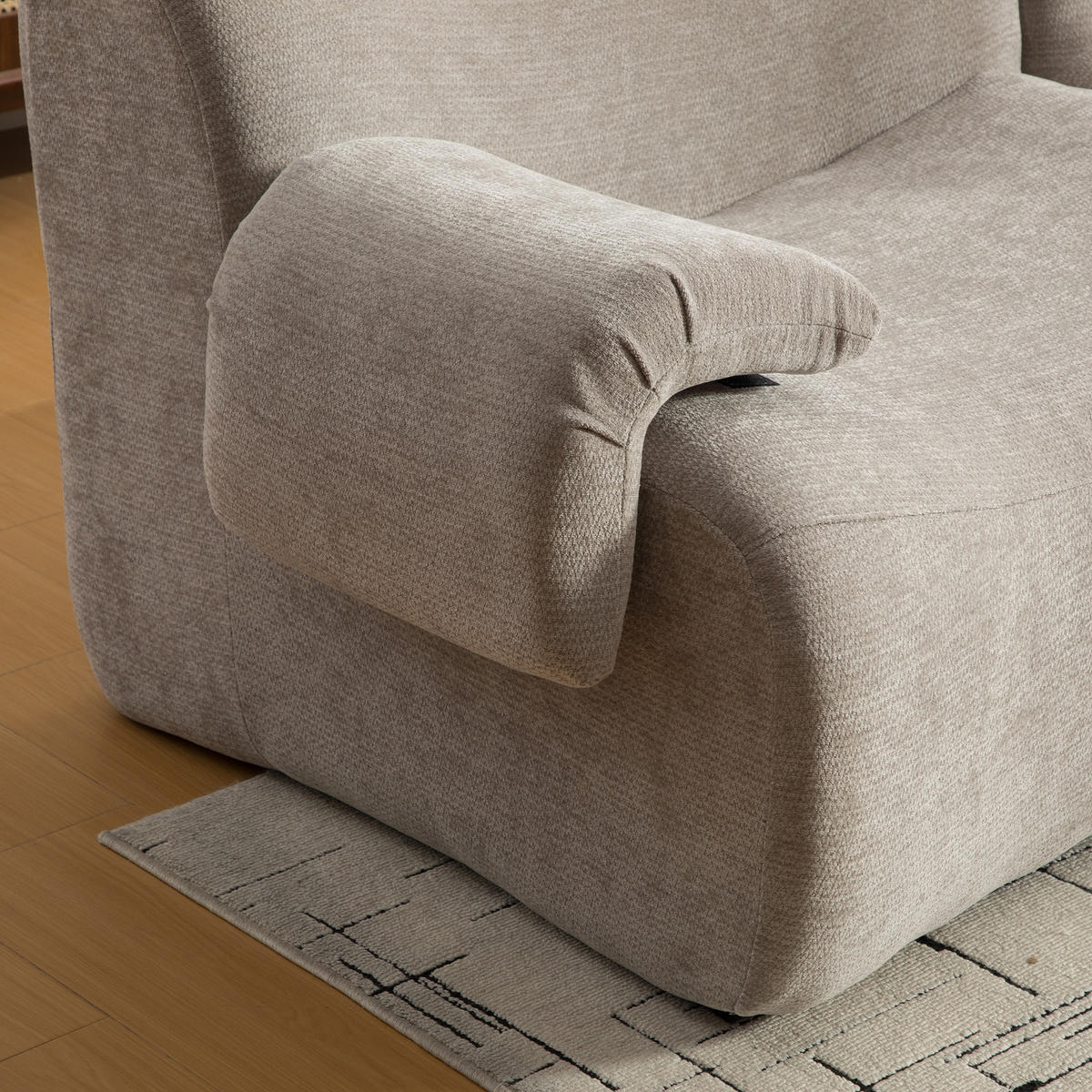 SOFA Chenille Grau - Grau, Textil (83/72.5/181cm) - WISHDOR