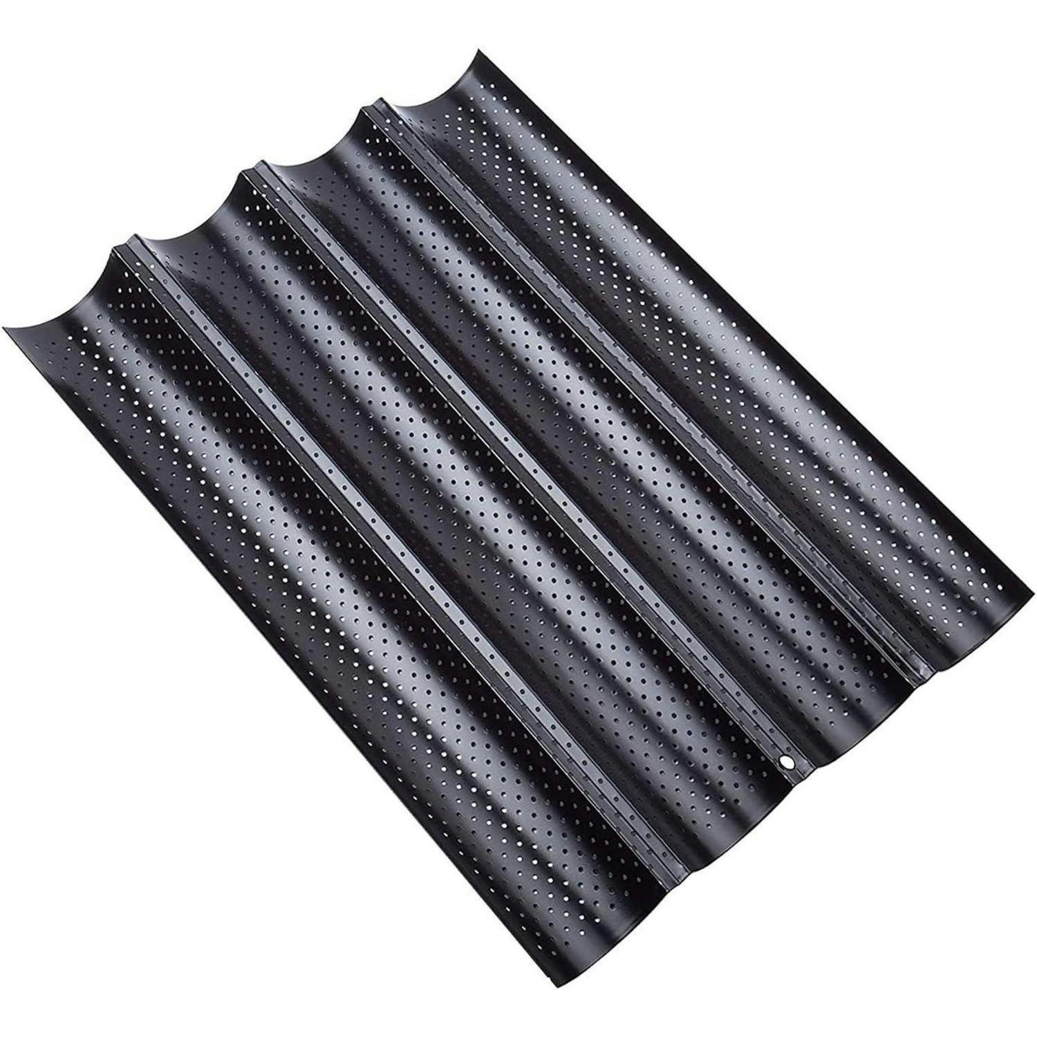 XXXLutz Baguette-Backform Schwarz 38x2x33 cm