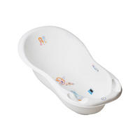 BABYBADEWANNE Marea Prinzessin 102 cm weiß 102 cm, Thermometer, Ablagefächer - Weiß, Kunststoff (52/102cm) - Chipolino