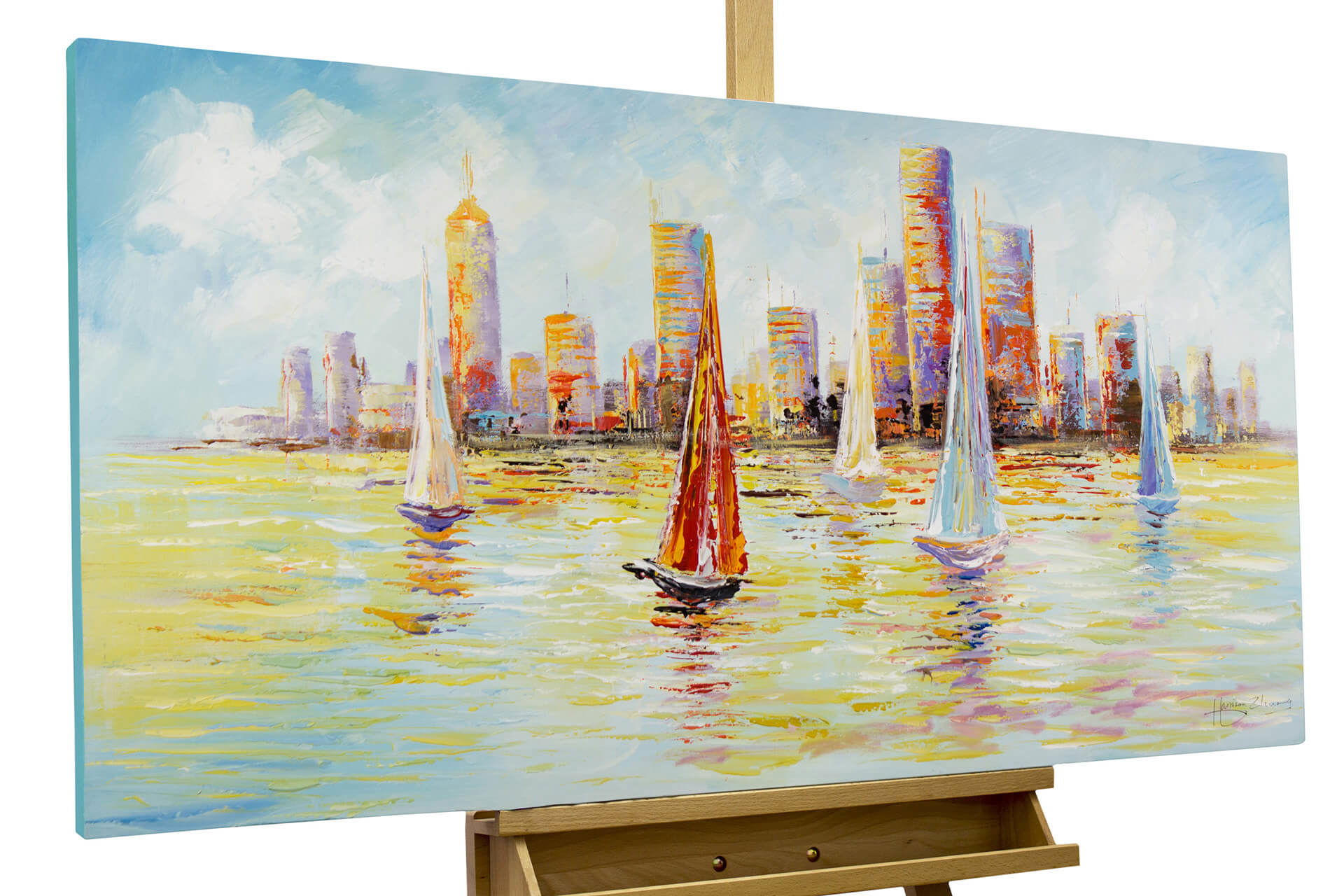 KUNSTLOFT OLEJOMALBA 120/60 cm, Moře a pláž