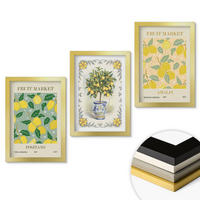 WANDBILDER 3er Set - 20x30 cm Goldrahmen - Zitrusfrüchte aus Italien - Goldfarben, Kunststoff (20/30cm) - ArtPrintCave