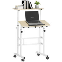 LAPTOPTISCH DE-14912 mit Höhenverstellung Natur - Naturfarben, Metall (60/60/120cm) - ComfortXL