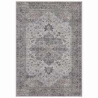 TEPPICH Kurzflor, waschbar, mit Medaillon, VERNANTE in Beige-Grau, 200 x 290 cm - Beige, Textil (200/290cm) - KADIMA DESIGN