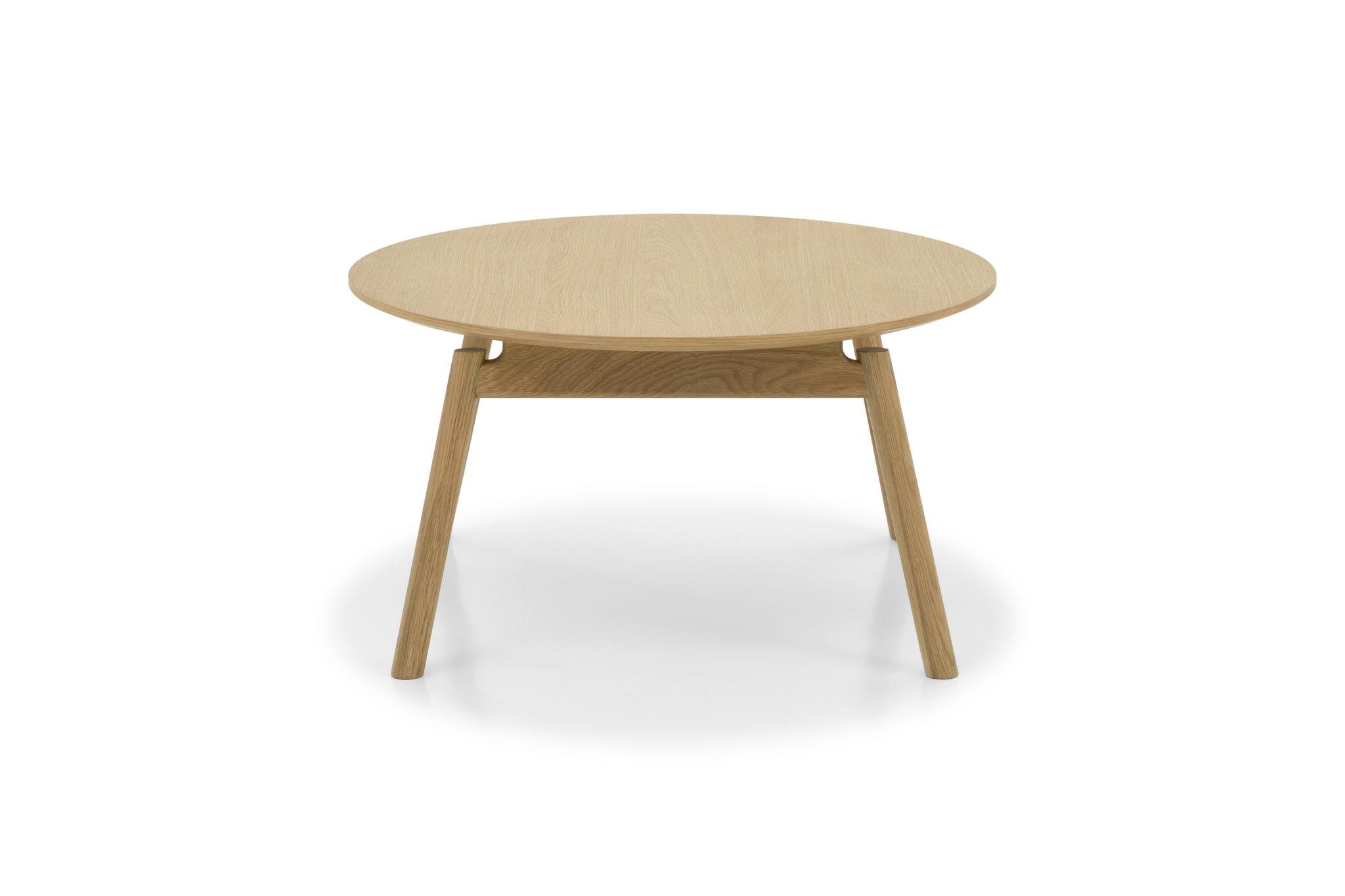 COUCHTISCH Celeste, Natur Massiveiche - Beige, Holz (80/80/43cm) - WOODEK