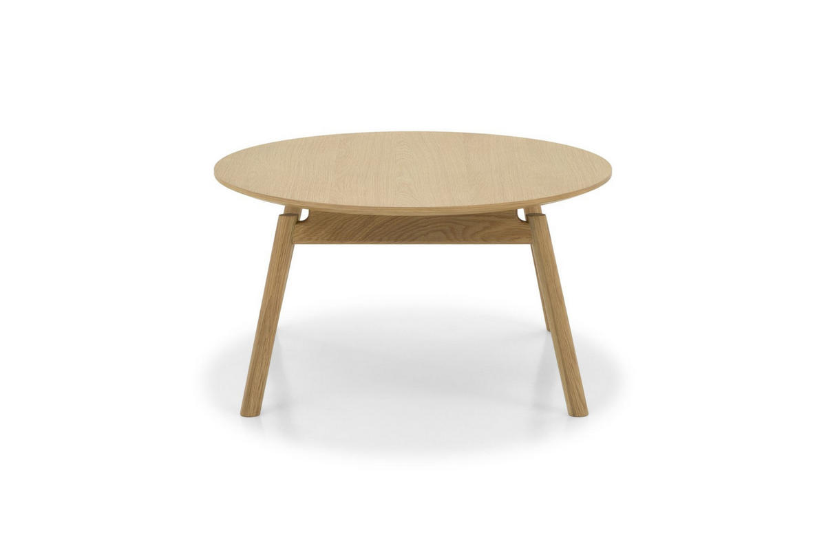 COUCHTISCH Celeste, Natur Massiveiche - Beige, Holz (80/80/43cm) - WOODEK