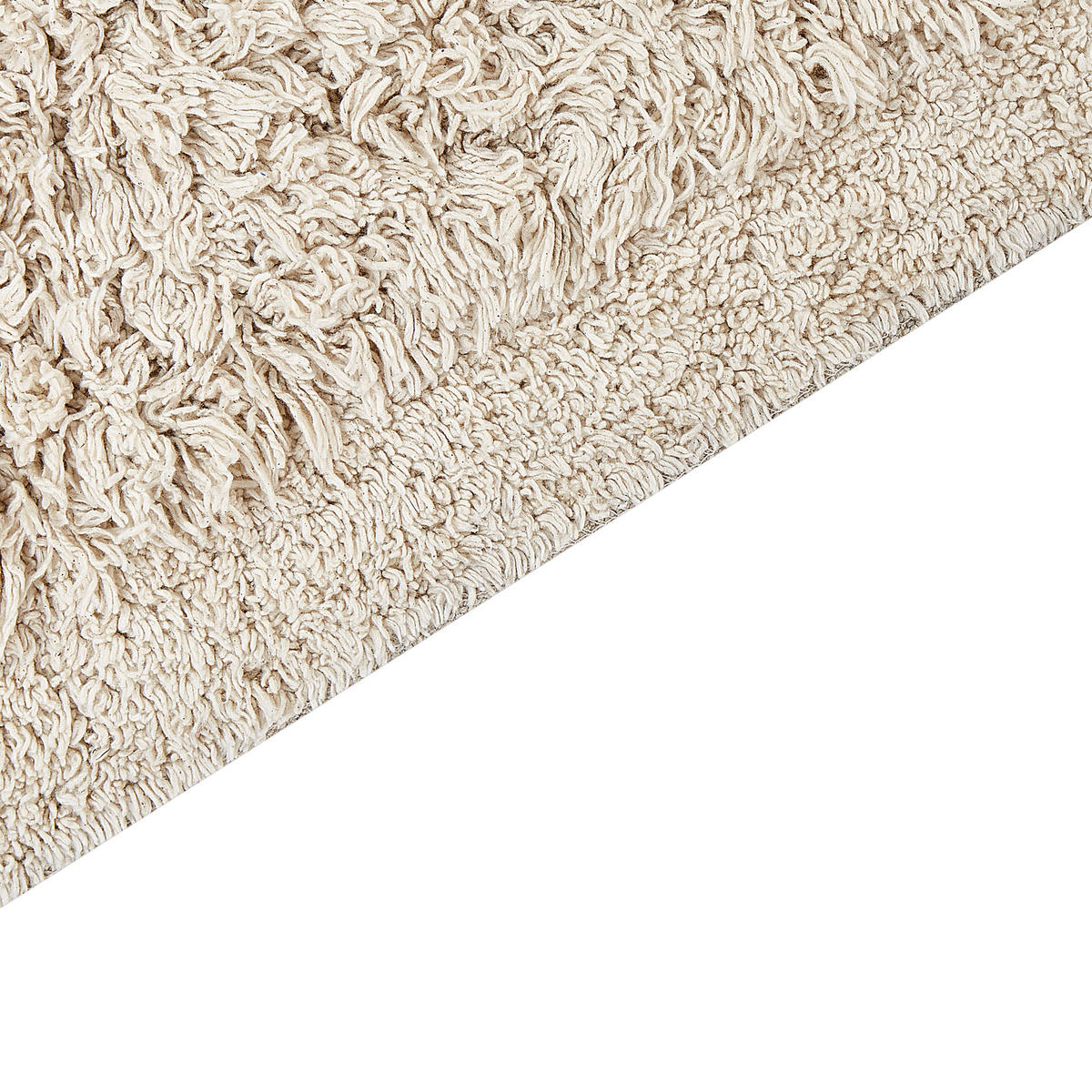 KOUPELNOVÁ PŘEDLOŽKA Béžová 50/80 cm Bavlna Oltan - béžová, textil (50/80cm) - Beliani