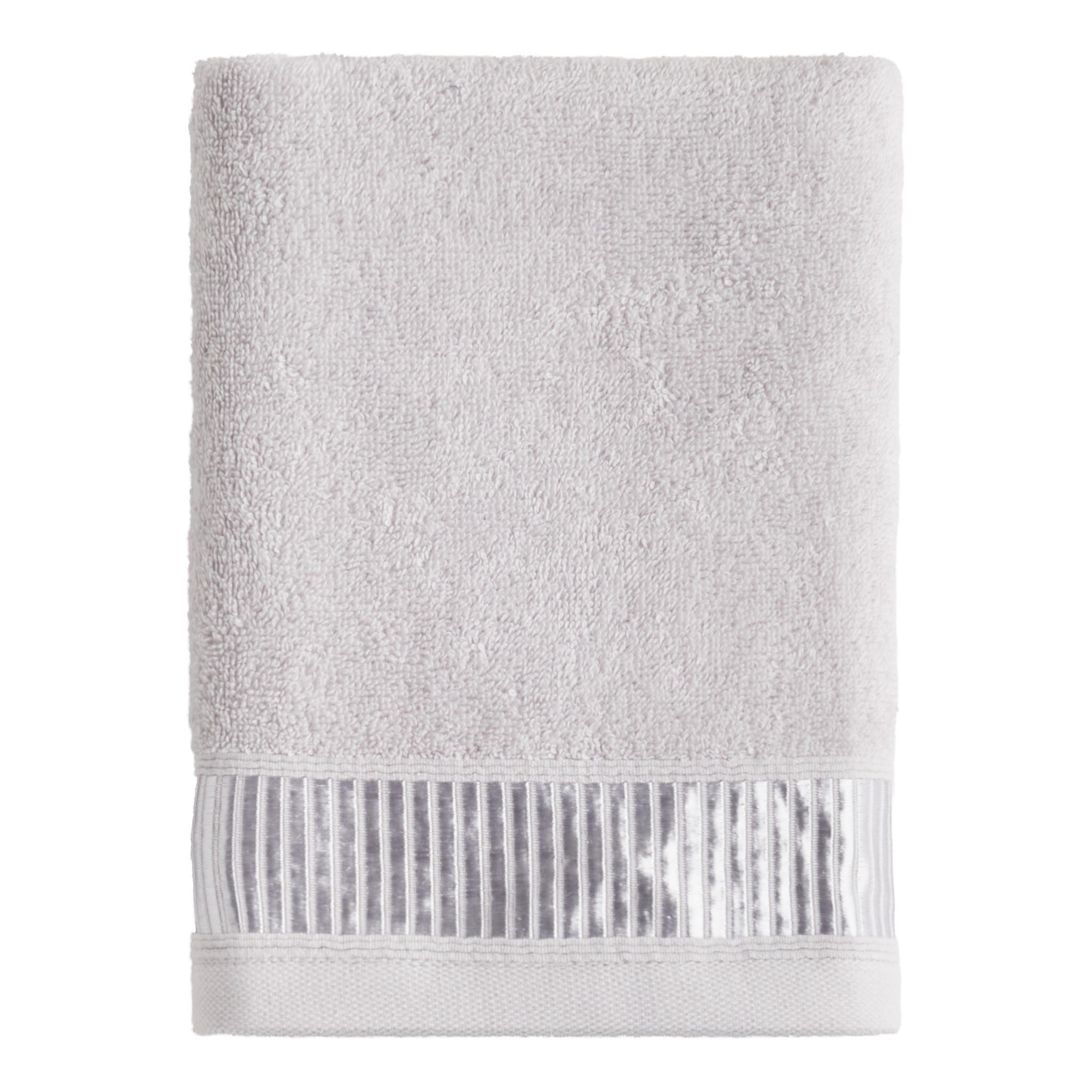 BADETUCH Alicanty - Hellgrau, Textil (50/90cm) - home&you